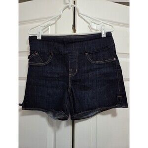 Rock & Republic Denim RX Pull On Shorts Womens Size 14 Mid Rise Blue 32” Waist
